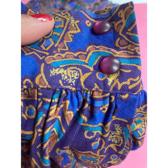 1980s professional purple Pendleton Button up size 10 - Picture 6 of 7